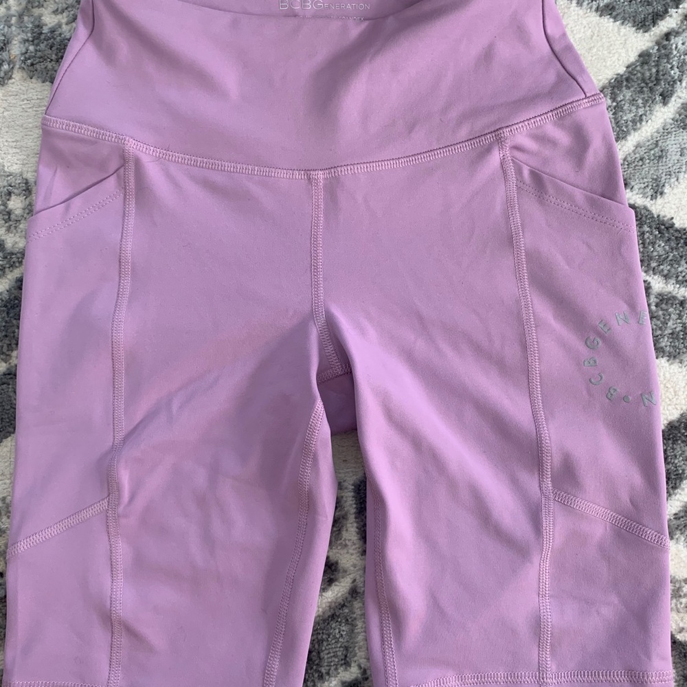 Purple biker shorts